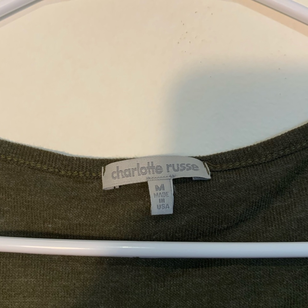 Olive long sleeved tee - Picture 3 of 3
